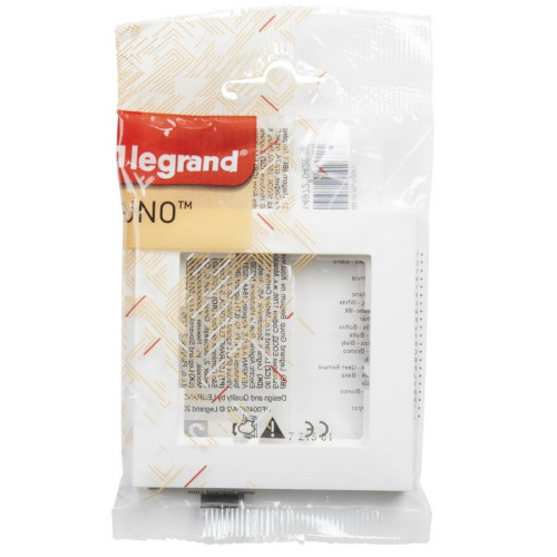 Рамка 1-постовая, белый, Suno Legrand 721501