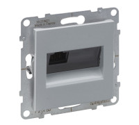 Розетка информационная RJ45 cat. 5E UTP, алюминий, Suno