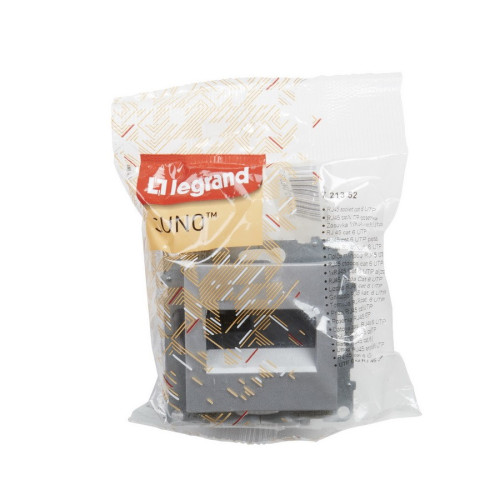 Розетка информационная RJ45 cat. 6 UTP, алюминий, Suno Legrand 721352