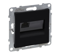 Розетка информационная RJ45 cat. 6 UTP, черный, Suno