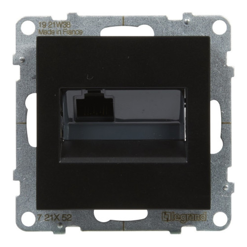 Розетка информационная RJ45 cat. 6 UTP, черный, Suno Legrand 721452