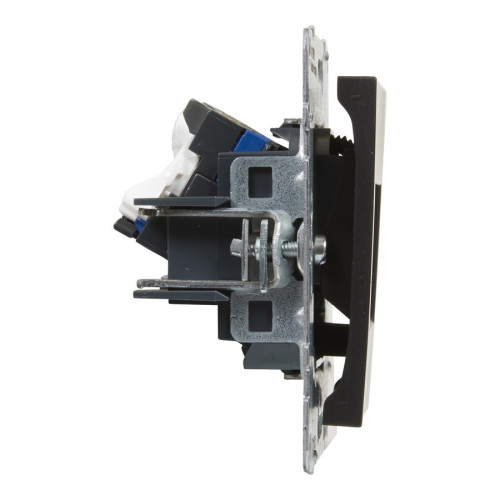 Розетка информационная двойная RJ45 cat. 6 UTP, черный, Suno Legrand 721453
