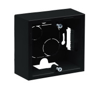 Коробка накладного монтажа 1 пост, черный, Suno