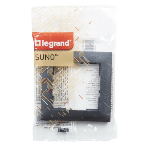 Рамка 1-постовая, графит, Suno Legrand 721551