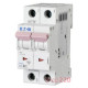 Автоматический выключатель 2-полюсный 10А, тип С, PL6-C10/2 Moeller Eaton