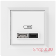 USB розетка тип А+С, 21 Вт, белый, EPH2700521 Schneider Electric Asfora
