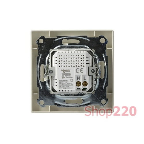 USB розетка тип А+С, 21 Вт, кремовий, EPH2700523 Schneider Electric Asfora