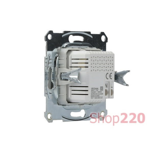 USB розетка тип А+С, 21 Вт, алюминий, EPH2700561 Schneider Electric Asfora