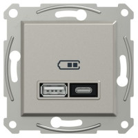 USB розетка тип А+С, 21 Вт, бронза, EPH2700569 Schneider Electric Asfora