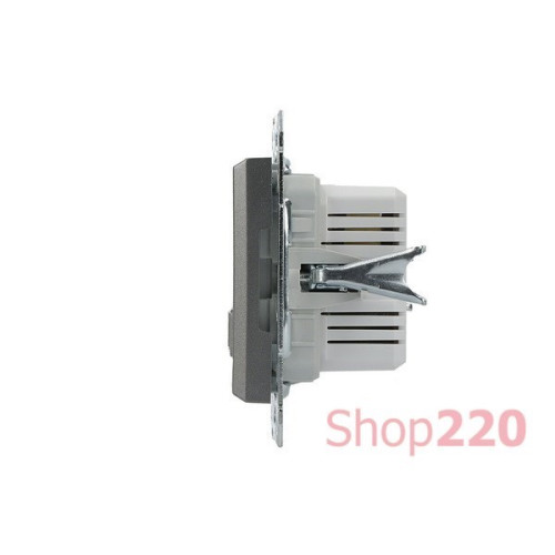 USB розетка тип А+С, 21 Вт, сталь, EPH2700562 Schneider Electric Asfora