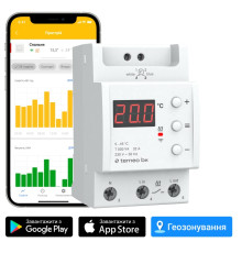 Терморегулятор на дин-рейку с Wi-Fi, 32А, Terneo bx