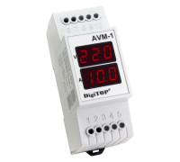 Ампер-вольтметр на din-рейку, AVM-1