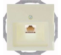 Накладка для телефонной розетки, слоновая кость, ABB 1803-92-507 Basic 55
