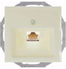 Накладка для телефонной розетки, слоновая кость, ABB 1803-92-507 Basic 55