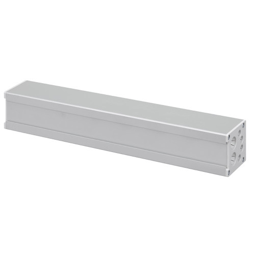 Розеточный блок на 6 (7) розеток К45, пустой, алюминий, Ofiblock COMPACT Simon KFC206/14