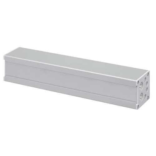 Розеточный блок на 5 (6) розеток К45, пустой, алюминий, Ofiblock COMPACT Simon KFC205/14
