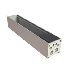Розеточный блок на 5 (6) розеток К45, пустой, алюминий, Ofiblock COMPACT Simon KFC205/14