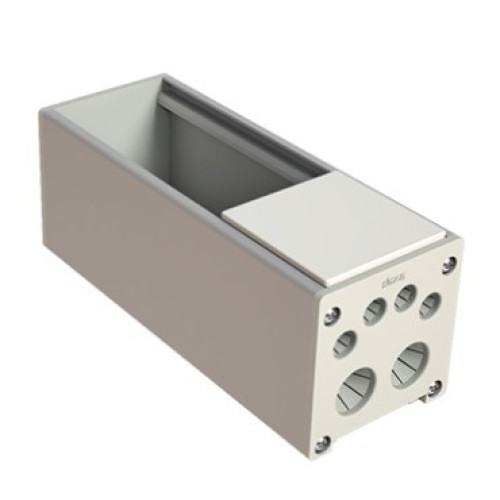 Розеточный блок на 2 (3) розетки К45, белая заглушка, Ofiblock COMPACT Simon KFC202/9