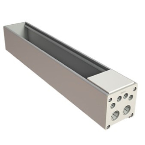 Розеточный блок на 6 (7) розеток К45, белая заглушка, Ofiblock COMPACT Simon KFC206/9