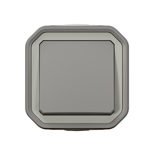 Кнопка с НО накладной контактом, серый, Plexo Legrand 069720L