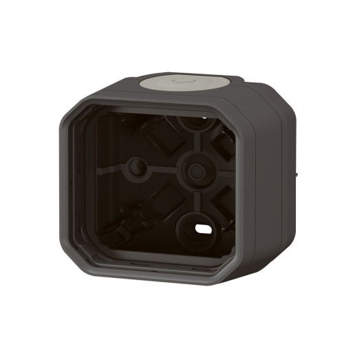 Коробка накладная 1-постовая, антрацит, Plexo Legrand 069601L