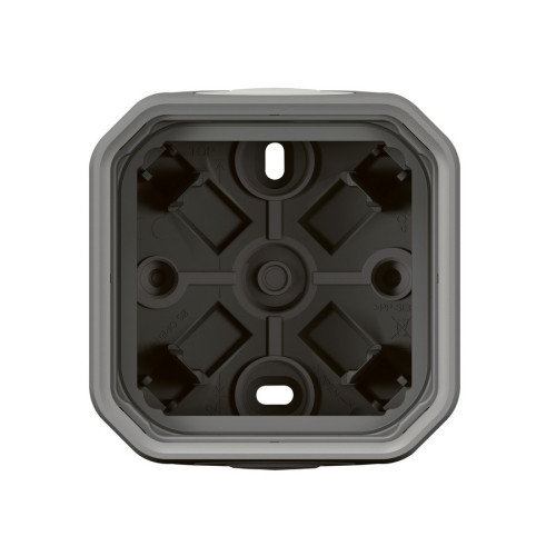 Коробка накладная 1-постовая, серый, Plexo Legrand 069651L