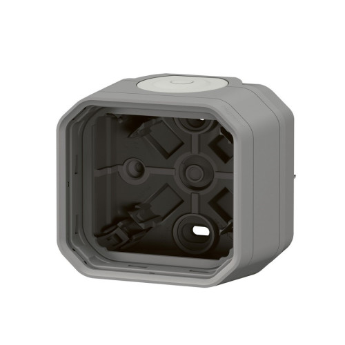 Коробка накладная 1-постовая, серый, Plexo Legrand 069651L