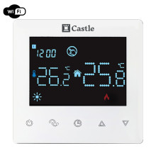 Терморегулятор для теплого пола Castle AC606H с функцией WI-FI (Белый)