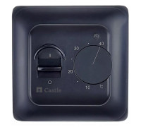 Терморегулятор механический для теплых полов Castle RTC 70.26 Black Mat