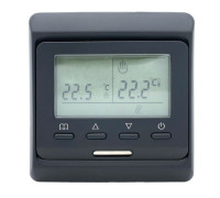 Терморегулятор программный для теплых полов Castle E51 Black Mat