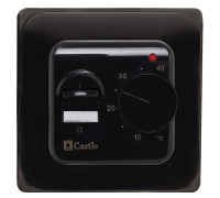 Терморегулятор механический для теплых полов Castle RTC 70.26 Black