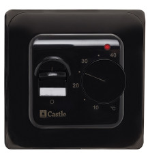 Терморегулятор механический для теплых полов Castle RTC 70.26 Black