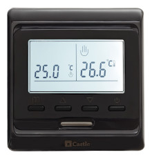 Терморегулятор для теплого пола Castle E51 Black