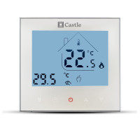 Терморегулятор программный для теплого пола Castle AC605H (Белый)