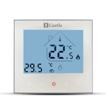 Терморегулятор программный для теплого пола Castle AC605H (Белый)