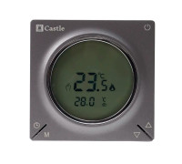 Терморегулятор программный для теплого пола Castle AC829H (Графит)