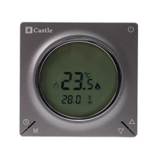 Терморегулятор программный для теплого пола Castle AC829H (Графит)