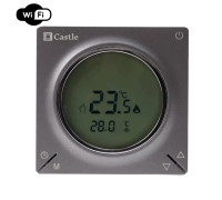 Терморегулятор программный для теплого пола Castle AC829H с функцией WI-FI (Графит)