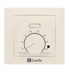 Терморегулятор механический для теплого пола Castle AC308H слоновая кость