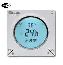 Терморегулятор для теплого пола Castle AC829H с функцией WI-FI (Белый)