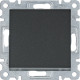 Выключатель одноклавишный, черный, Lumina WL0013 Hager