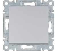 Выключатель проходной, серебристый, Lumina WL0022 Hager
