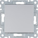Выключатель проходной, серебристый, Lumina WL0022 Hager
