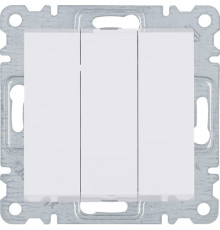 Выключатель трехклавишный, белый, Lumina-2 WL0070 Hager