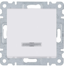 Выключатель проходной с подсветкой, белый, Lumina-2 WL0220 Hager