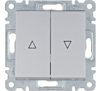 Выключатель для жалюзи, серебристый, Lumina WL0322 Hager