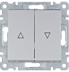 Выключатель для жалюзи, серебристый, Lumina WL0322 Hager