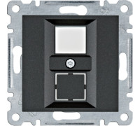 Панель двойная для RJ11/RJ45, черный, Lumina WL2323 Hager