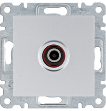 Розетка ТВ, серебристый, Lumina WL3212 Hager