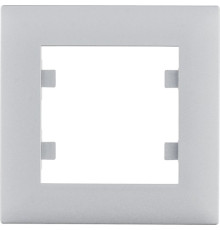 Рамка 1X, Lumina-Intens, серебристый, Lumina WL5512 Hager